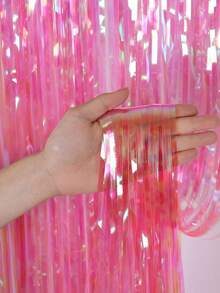 A Colorful Purple Rain Ribbon Backdrop, Perfect For Party Backdrops, Home Decor, Holiday Decorations, Party Supplies, Holiday Arrangements, And Scene Decorations.