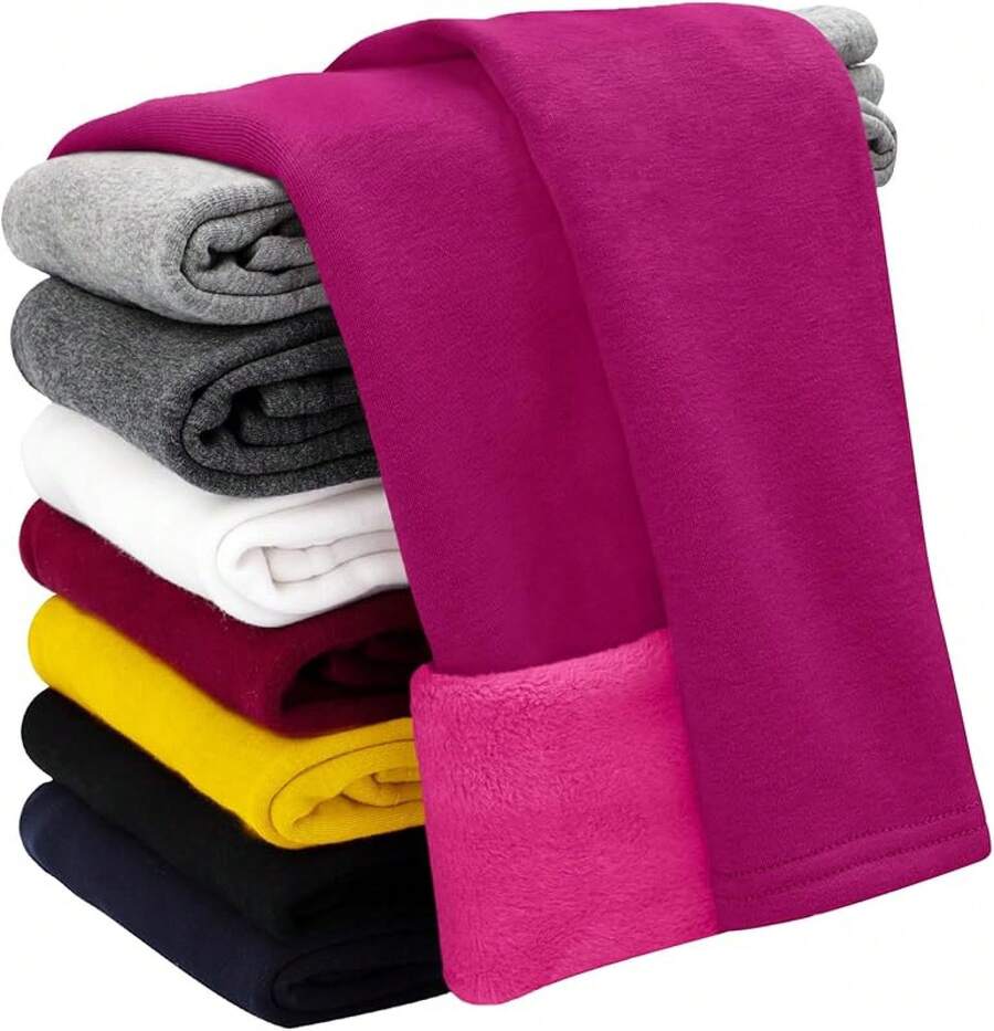 Halloween Kids Costumes Girls Winter Warm Cotton Fleece Lined Leggings Thick Thermal Tights Pants