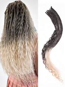 Tóc tết Dreadlock màu 24 inch Flying Goddess Curls Extensions Bộ tóc tết Dreadlock 24 inch Bộ tóc tết tổng hợp Boho Tóc tết Dreadlock xoăn kiểu Hippie 8 chân tóc tết thủ công - Nhiều màu - Xem 12