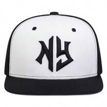 1Piece Men NG Letter Embroidered Hip Hop Hat Outdoor Adjustable Sunscreen Leisure Hat Spring Summer Travel Tourism Beach Vacation - 藍色 - 查看 10