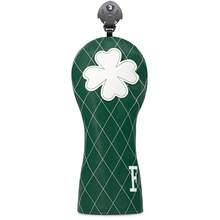 Fresh Green Mesh-Patterned Four-Leaf Clover Wooden Putter Head Cover - Premium Golf Accessory | Ideal For Young Nature-Loving Golfers & Family Players - أخضر - مشاهدة 4