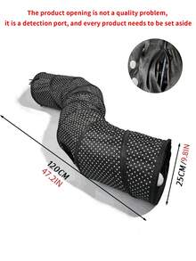 1个涤纶印花黑色波点猫隧道，宠物自娱玩具，小型宠物室内活动互动玩具 - 彩色 - 查看 12