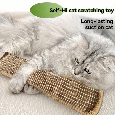 猫踢玩具，13英寸长猫抓柱，天然剑麻玩具，适合室内猫