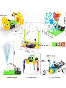 STEM Robotics Science Kits, DIY Projects For Kids, Electronic Science Experiments, Robot Building Craft Toys, Engineering Kits, Ideal Christmas Birthday Gifts For Boys & Girls