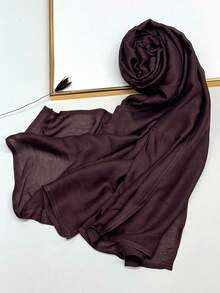 1 szt. Prosta, jednokolorowa, miękka i przyjazna dla skóry chusta na głowę, oddychająca, do codziennego noszenia, elegancka chusta na głowę do sukienki