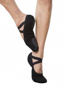 Daydance Women Ballet Shoes Dance Adult Ballet Slippers Soft Sole Professional Canvas Dance Training Shoes For Ballet - Black - View 5