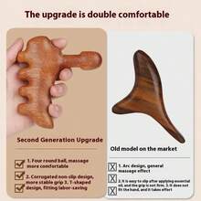 檀香足部按摩器穴位按摩棒穴位经络穴位按压足部工具舒缓地面肌肉肩颈手指、学校、返校、旅行、旅行必需品、家居必需品、水疗、按摩工具、按摩、按摩器、水疗 - 彩色 - 查看 5