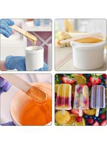 50/100pcs Wooden Craft Sticks - Great For Artists DIY Educational Projects And Family Entertainment, Hair Removal Wax Bar, Wooden Tongue Scraper, Wooden Stick, Ice Cream Stick - DIY Craft Sticks - View 5