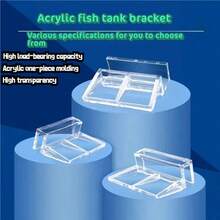 4pcs Acrylic Aquarium Canopy Bracket, Transparent Fish Tank Anti-Jump Net Support Holder, Available In Multiple Sizes (6mm, 8mm, 10mm, 12mm) - Multicolor - View 1