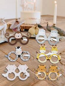 6 pièces Tasses en papier avec motifs d'animaux de la jungle, tasses pour faveurs de fête, accessoires pour photobooth, décorations pour fête d'anniversaire, tasses en papier avec girafe, éléphant, hippopotame, tigre, zèbre, singe, fournitures pour fête d'anniversaire sur le thème de la forêt pour 1er anniversaire, cadeaux pour fête d'anniversaire sur le thème de la jungle, fournitures pour fête d'anniversaire sur le thème de la jungle - animal - Voir 7