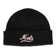 MLB 男帽女帽絨帽VARSITY CURLSIVE MID BEANIE運動帽日常戶外旅遊帽休閒帽3ABNVM146- - 炭灰色 - 查看 6