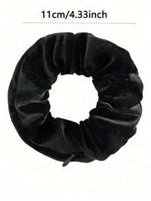 1pc Multi-Functional Hair Tie Storage Pouch - Portable Money Hider & Organizer, Non-Waterproof, Zippered Scrunchie Elastic Hair Tie With Secret Pocket For Keys, Cash, Headset, Accessory Storage - Fashionable Polyester Hair Band Accessory, Large Capacity Makeup Organizer Makeup Case, For Lipstick, Brush, Skincare, Mobile Phone, Coin, Small Items, For Home, Gift, Vacation And Festival Halloween Christmas Multifunctional Use Home Bathroom Decor Summer - 黑色 - 查看 6