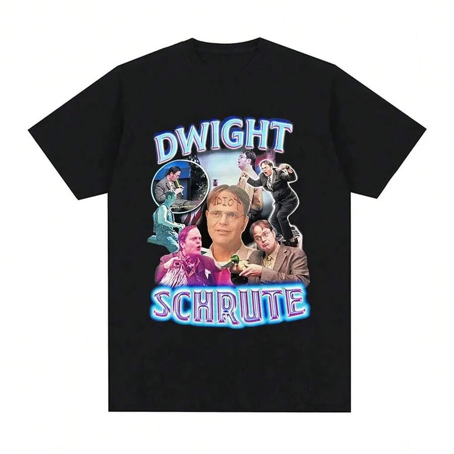 Camiseta de Dwight Schrute para mujeres, camisetas de la serie de televisión The Office, camiseta de manga corta con cuello redondo para hombres, camisetas divertidas de verano - QT3302225 - Ver 1