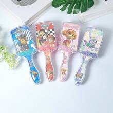 1Pc PAW Patrol Doll Hair Comb Cute Ryder Rubble Chase Skye Rocky Zuma Air Cushion Quicksand Comb Airbag Comb Flash Comb