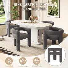 Ergonomic Armchair With Premium Teddy Pile, Unique Design, Maximum Comfort And Versatility The Modern, Multifaceted Armchair Is Robust, Stylish And Can Be Assembled In No Time - Màu xám đen - Xem 7