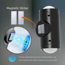 Motion Sensor Night Light,Motion Sensor Light Indoor,USB Type-C Charging, Ultra-Long Battery Life,Magnetic Mount,Colorful Neon Colors Change,Wall Lamp,Apply For Bedroom,Bathroom,Courtyard