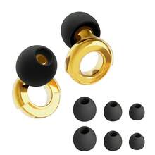 HUAK 1 Pair Electroplated Ear Plugs, Silicone Material, Concert Earplugs, High-Fidelity Hearing Protection Noise-Proof, Suitable For Work And Noise Sensitive, 4 Pairs Of XS, S, M, L Noise-Proof Earplugs - Multicolor - View 23