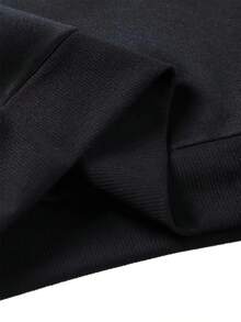 Men's Hoodie With Messi # 10 Jersey Design - Heavy-Duty Pullover Sweatshirt, Machine Washable Long Sleeve Hooded Sweater For Soccer Fans, Everyday Casual Wear & Sports Apparel, Autumn Winter Clothing, Sporty Casual Look, Durable Fabric, Streetwear Lovers, Athletic Leisurewear, Highquality Sweatshirt, Street Fashion - Black - View 5