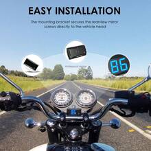 Un termómetro para motociclistas que muestra el termómetro - Indicador digital de temperatura del agua - Sensores de metal impermeables - Sensores para medidor de presión - Termómetro KOSO+