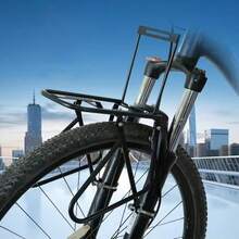 Cycling MTB Bike Bicycle Cycle Front Pannier Rack Carrier Bracket Luggage New - Black - View 7