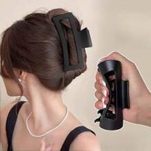 1pc Soft Silicone Hair Claw Ladies' Simple Square Hair Clip Hair Accessory