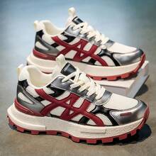 2025 Novos Tênis Masculinos de Malha Respirável de Sola Grossa para Primavera/Verão, Calçados Esportivos Casuais Confortáveis e Versáteis