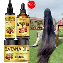 三件套：香蕉油+生物素乳霜+护发油，蕴含生物素和胶原蛋白精华，专业级防断裂和分叉修复，搭配使用效果更佳，可使头发更长、更浓密、更丰盈，适合所有发质和人群。 - 彩色 - 查看 3