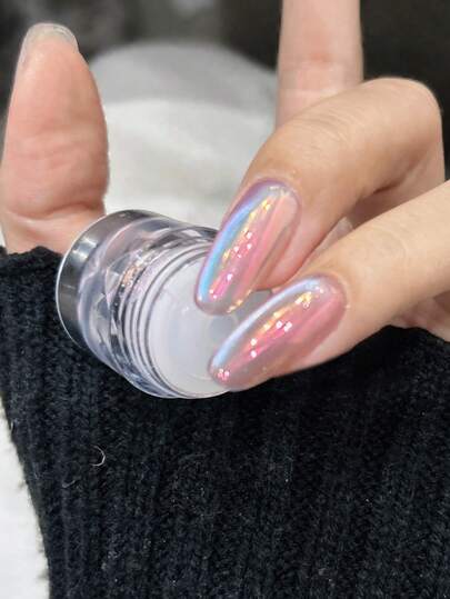 0.5克罐装镜面亮泽指甲粉，高品质渐变金属美甲装饰，适合女性、音乐节、骄傲游行活动、美甲配饰、节日美甲、优雅美甲设计、金属光泽美甲