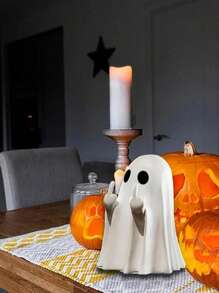 Süße Geister Halloween Deko, kreative gruselige Geister Figur geeignet für Zuhause, Büro, Party, aus Kunststoff, passend als Geburtstagsgeschenk, Halloween Dekoration