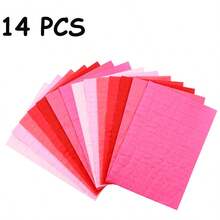 7 pièces/14 pièces Tampons en papier nid d'abeille pour œuvres d'art, artisanat et décorations de fête. Tampons en tissu nid d'abeille de couleurs assorties pour l'artisanat 3D et les cartes pop-up DIY