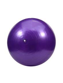 1个加厚防爆瑜伽球 - 普拉提健身球，用于平衡和感官训练，健身房运动器材（随机孔型）