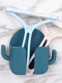 1pc Multifunctional Cactus Wall Mounted Remote Control Holder & Storage Box, No Drilling Required