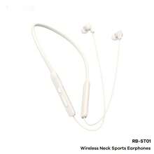 REMAX Neckband Bluetooth Headphones, 60H Playtime Wireless Bluetooth 5.4 Earbuds Mic In-Ear Magnetic Neckband Earphone, Type C, Low Latency Deep Bass Headset For Gaming, Traveling, Workouts, Yellow - 彩色 - 查看 2