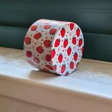 1 件 50 毫米 4 层锌合金金属研磨器，带有可爱的红色草莓图案，吸烟配件，送给女朋友的礼物，节日礼物 - 白色 - 查看 8