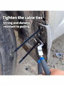 30 abraçadeiras de nylon autotravantes duráveis com fivelas de plástico pretas - fechos de alta resistência resistentes a UV, adequados para reparo de automóveis, organização multiuso doméstica e externa