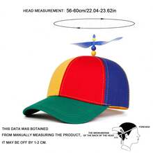 1Piece Men Propeller Baseball Cap Outdoor Adjustable Sunscreen Leisure Hat Spring Autumn Travel Tourism Beach Vacation - Multicolor - View 2