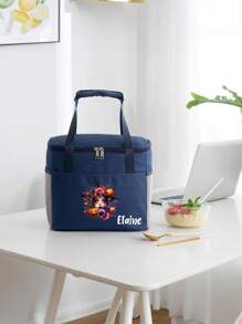 定制图片或文字，手持保温午餐盒袋，大容量适合上班族、学生和户外野餐。最好的建议是带上食物、午餐盒袋、厚铝箔、防尘防水冰袋、周年纪念礼物、生日礼物、母亲节礼物、父亲节礼物、最好的朋友礼物、给妈妈/爸爸的礼物、给她/他的礼物、给女朋友/男朋友/朋友的礼物