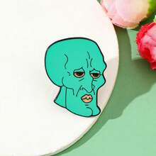 SPONGEBOB 海绵宝宝1件个性卡通胸针创意健美章鱼哥昆西触手珐琅别针背包服装首饰金属徽章配饰礼品 - 均碼 - 查看 8