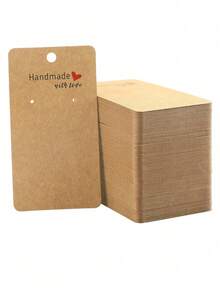 10/50/100件耳环展示卡，珠宝包装卡，心形耳环收纳卡 - 首飾卡 - 查看 14