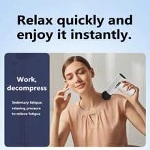 OBOVAY 1支迷你便携式按摩枪，带LED多档可调速度筋膜枪，手持式身体背部肌肉按摩器，超长续航筋膜棒振动按摩器，800mAh