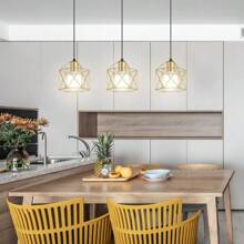 1pc Nordic Restaurant Bedroom Pendant Light, Modern Minimalist Industrial Retro Creative Unique Bar Hallway Bedside Small Pendant Light, Bulb Not Included - Multicolor - View 1