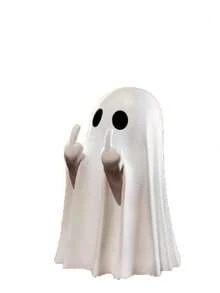 Süße Geister Halloween Deko, kreative gruselige Geister Figur geeignet für Zuhause, Büro, Party, aus Kunststoff, passend als Geburtstagsgeschenk, Halloween Dekoration