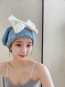 1 件装干发帽，珊瑚绒吸水干发毛巾女士沐浴淋浴头巾，湿发速干发帽，粉色干发帽 - 超强吸水速干毛巾头巾，带木质纽扣，成人适用，超强吸水头巾，长发速干毛巾女士浴帽，帽子，浴帽，理发店美发产品及美容旅行必备配件 - 彩色 - 查看 13