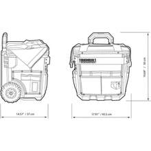 TOUGHBUILT 三层抽屉式拉出工具箱，多层大容量专业维修工具收纳神器，汽车和家居 DIY 手工艺术工具箱，户外维修必备，专业级工具箱 TB-CT-61-14 - 黑色 - 查看 8