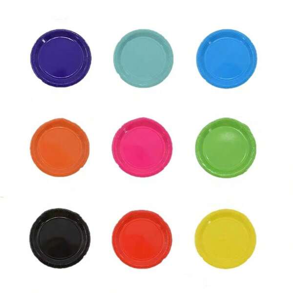 10 piezas Platos de fiesta coloridos, platos de papel duraderos para fiestas, picnics, cumpleaños, bodas, reuniones en el hogar y actividades al aire libre
