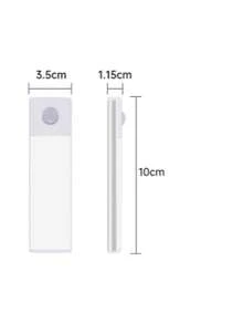 1 pieza Barra de luz LED con sensor de movimiento inalámbrico, luz de gabinete con sensor de movimiento, (10/20/30/50cm) para iluminación en cocina, dormitorio, gabinete, armario, escaleras, pasillo