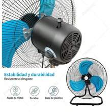 Ventilador potente todo en uno, adecuado para una variedad de escenarios, hogar, tiendas comerciales, ventilador de altura ajustable, menos ruido. - Tipo de Enchufe A USA (110-127V) - Ver 3