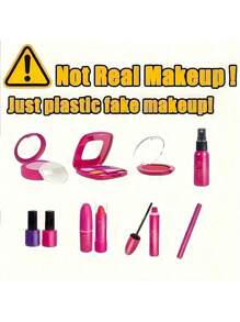 Girl Pretend Makeup For Kids,Fake Make Up Toys For Little Girls With Princess Purse, Toddler Makeup Kit,Girls Birthday Gifts(Accessories Color Random) - Multicolor - View 8