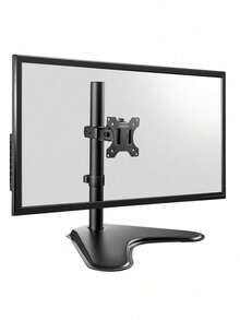 Single Screen Monitor Mount For 13"-32" Monitors With Swivel, Tilt And Rotate - Black - Default - View 1