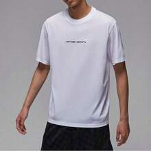 Nike قميص تي شيرت رجالي بياقة طاقم قصير الأكمام من ماركة AS M J JD SPRT BRND DF SS CREW، قميص بياقة طاقم مصنوع من القطن المحبوك TIBR6762-100